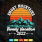 Family Vacation Hiking Camping Trip Tennessee Smoky Mountains Svg Digital Files.