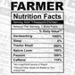 Farmer Nutrition Facts Editable Vector T shirt Design In Svg Png Printable Files