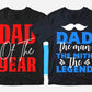 Father's Day 50 Editable T-shirt Designs Bundle Part 1