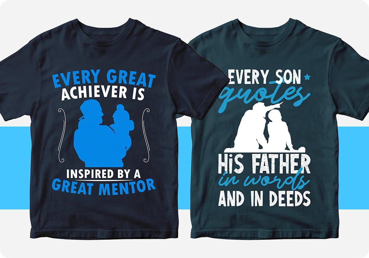 Father's Day 50 Editable T-shirt Designs Bundle Part 1