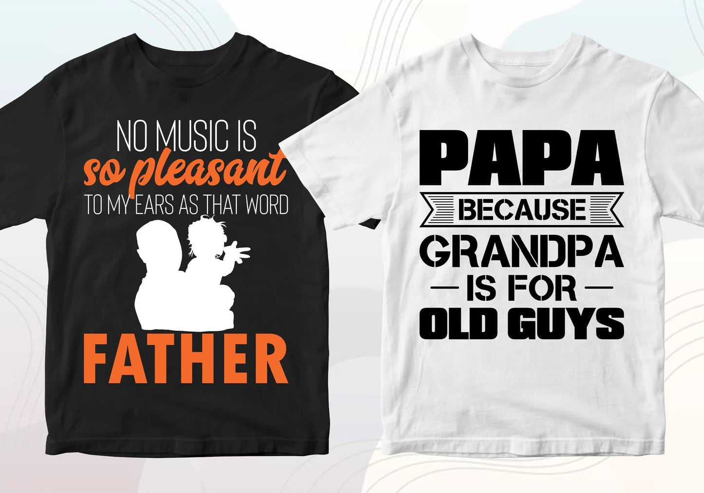 Father's Day 50 Editable T-shirt Designs Bundle Part 2