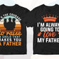 Father's Day 50 Editable T-shirt Designs Bundle Part 2
