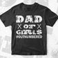 Father's Day Gift from Daughters Dad of Girls Vector T-shirt Design in Ai Svg Png Cutting Printable Files