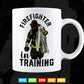 Firefighter In Training Funny Fireman Firefighting Svg Png Cut Files.
