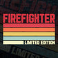 Firefighter Limited Edition Editable Vector T-shirt Designs Png Svg Files