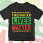 Firefighter Lives Matter Editable Vector T-shirt Designs Png Svg Files