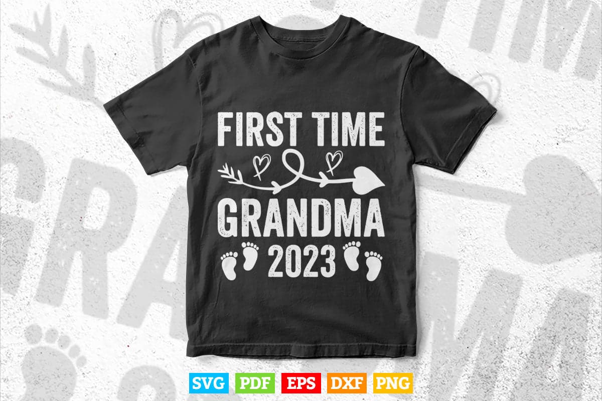 First Time Grandma 2023 Mother's Day Svg Png Digital Files.