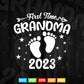 First Time Grandma 2023 Svg Png Cut Files.