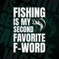 Fishing Is My Second Favorite F-world Editable Vector T-shirt Design in Ai Svg Png Files