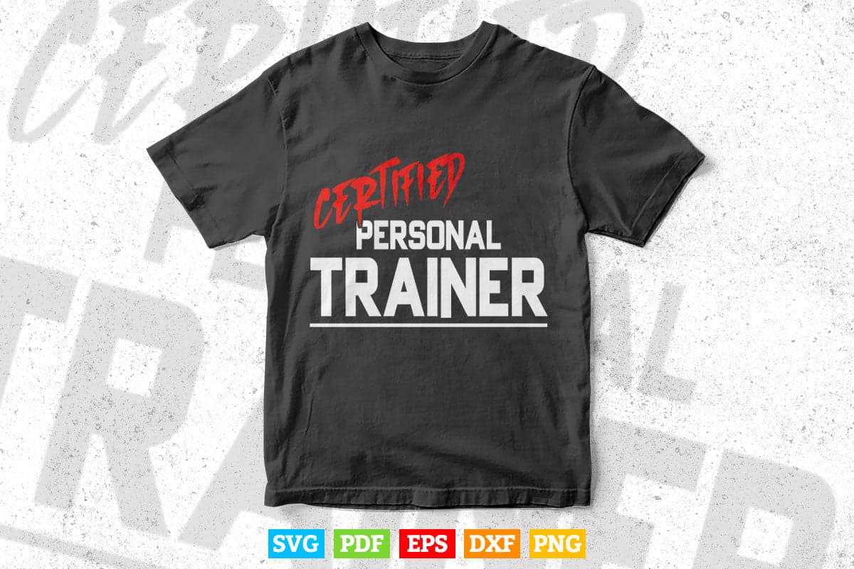 Fitness Instructor Health Fitness Coach Personal Trainer Svg Png Cut Files.