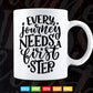 Fitness Motivational Quotes Every Journey Needs a First Step Svg T shirt Design.