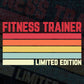 Fitness Trainer Limited Edition Editable Vector T-shirt Designs Png Svg Files
