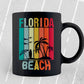 Florida Beach Vintage Summer Vibes T shirt Design Svg File