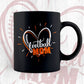 Football Mom Editable Vector T-shirt Design in Ai Png Svg Cutting Printable Files