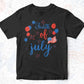 Fourth Of July T shirt Design In Svg Png Cutting Printable Files