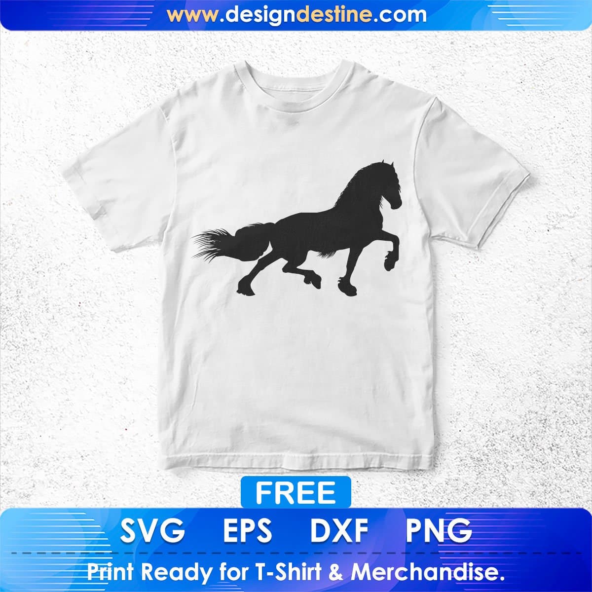 Free Clydesdale Running Horse T shirt Design In Png Svg Cutting Printable Files