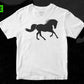 Free Crazy Horse Vector Silhouette T shirt Design In Png Svg Cutting Printable Files