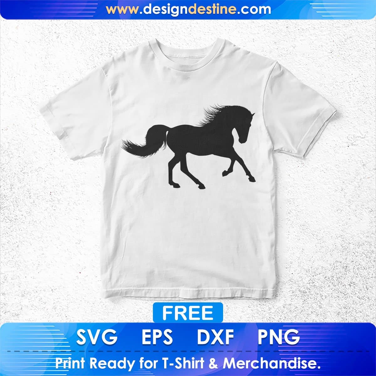 Free Crazy Horse Vector Silhouette T shirt Design In Png Svg Cutting Printable Files