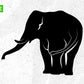 Free Elephant Silhouette Vector T shirt Design In Png Svg Printable Files