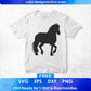 Free Floral Horse T shirt Design In Png Svg Cutting Printable Files