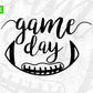 Free Game Day American Football Vector T-shirt Design in Ai Svg Png Files