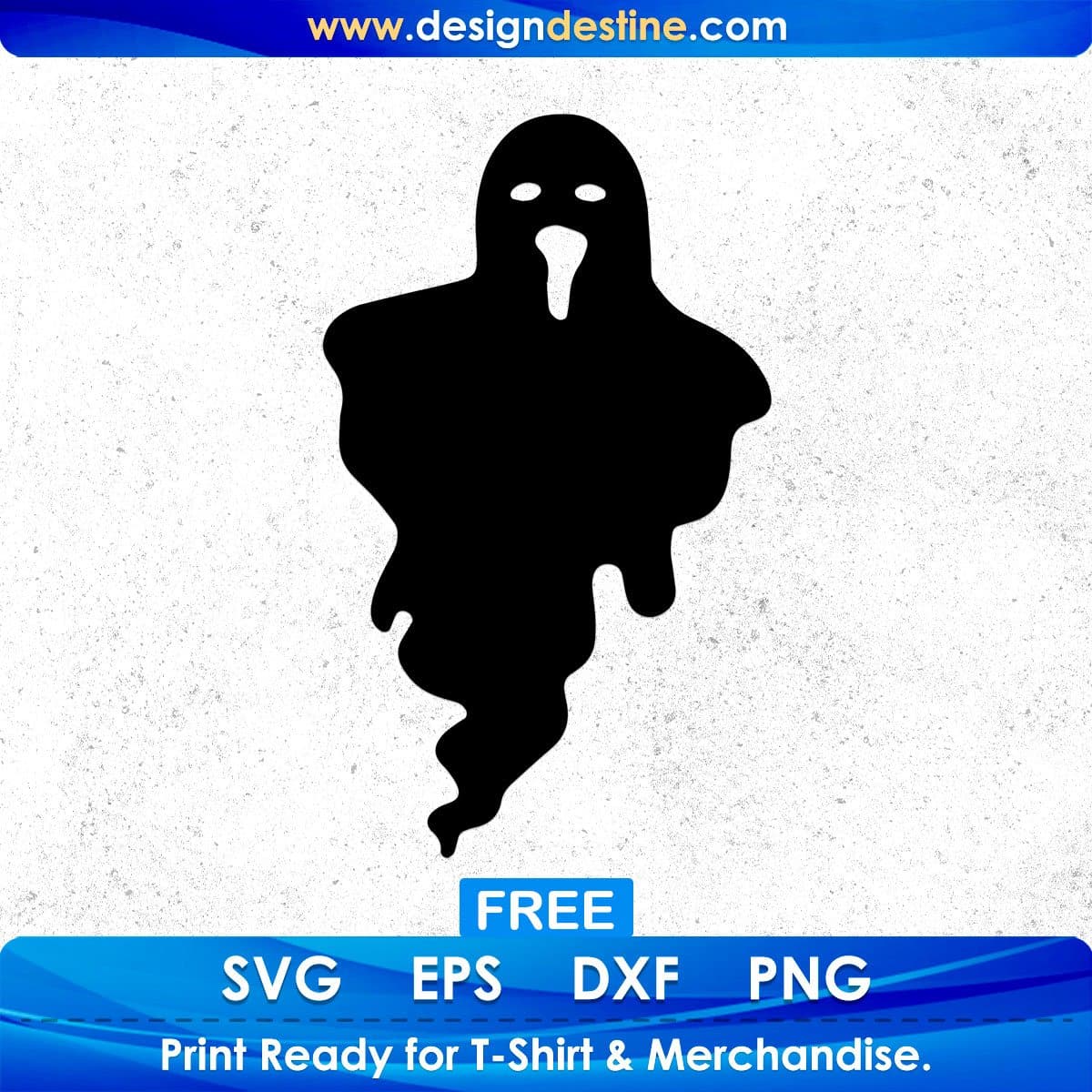 Free Ghost Halloween Horror Silhouette T shirt Design In Png Svg Cutting Printable Files