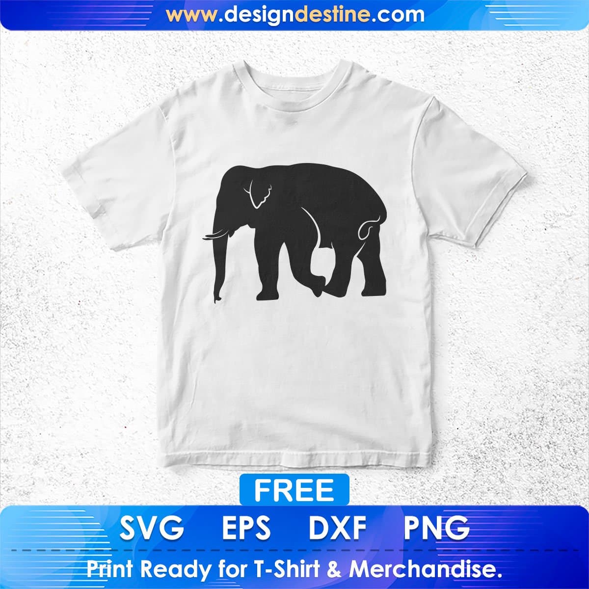 Free Hungary Elephant Silhouette Vector T shirt Design In Png Svg Printable Files