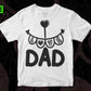 Free I Love Dad Father's Day T shirt Design In Svg Png Cutting Printable Files