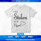 Free I've Stolen Her Heart Couple T shirt Design In Png Svg Cutting Printable Files