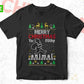 Free Merry Christmas Ya Filthy Animal Vector T-shirt Design in Ai Svg Png Files