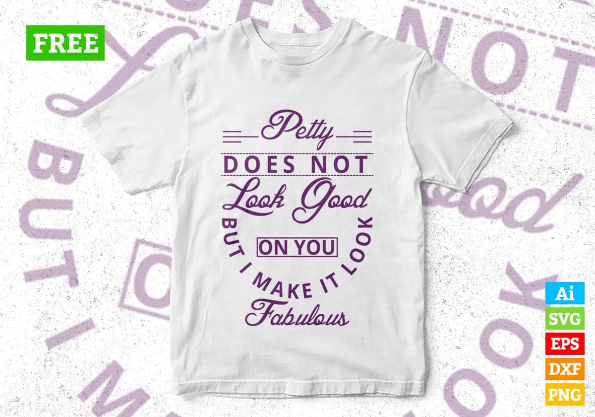 Free Petty Does Not Look Good Christmas Vector T-shirt Design in Ai Svg Png Files