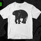 Free Relax Elephant Silhouette Vector T shirt Design In Svg Cutting Printable Files
