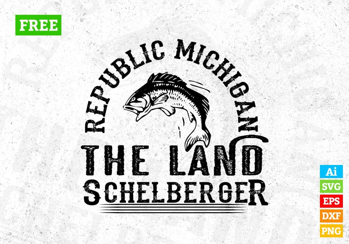 Free Republic Michigan The Land Christmas Vector T-shirt Design in Ai Svg Png Files