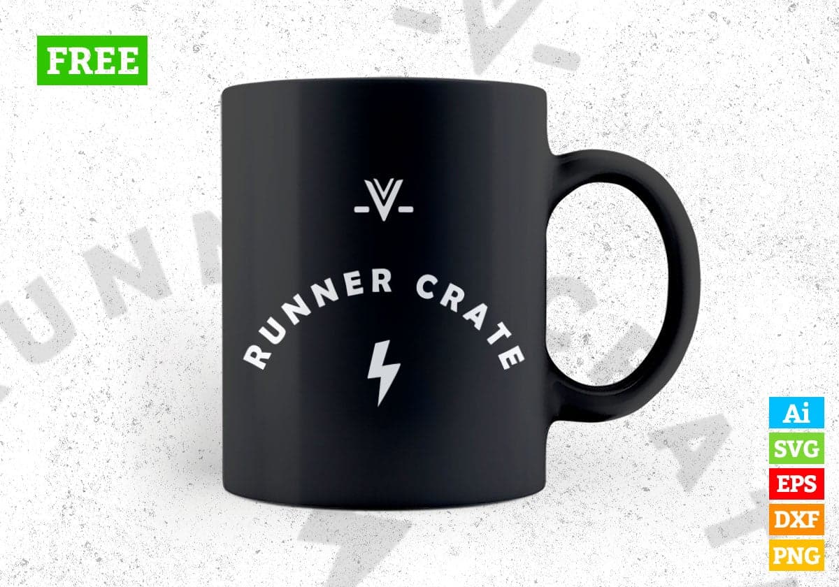 Free Runner Create Gym Vector T-shirt Design in Ai Svg Png Files