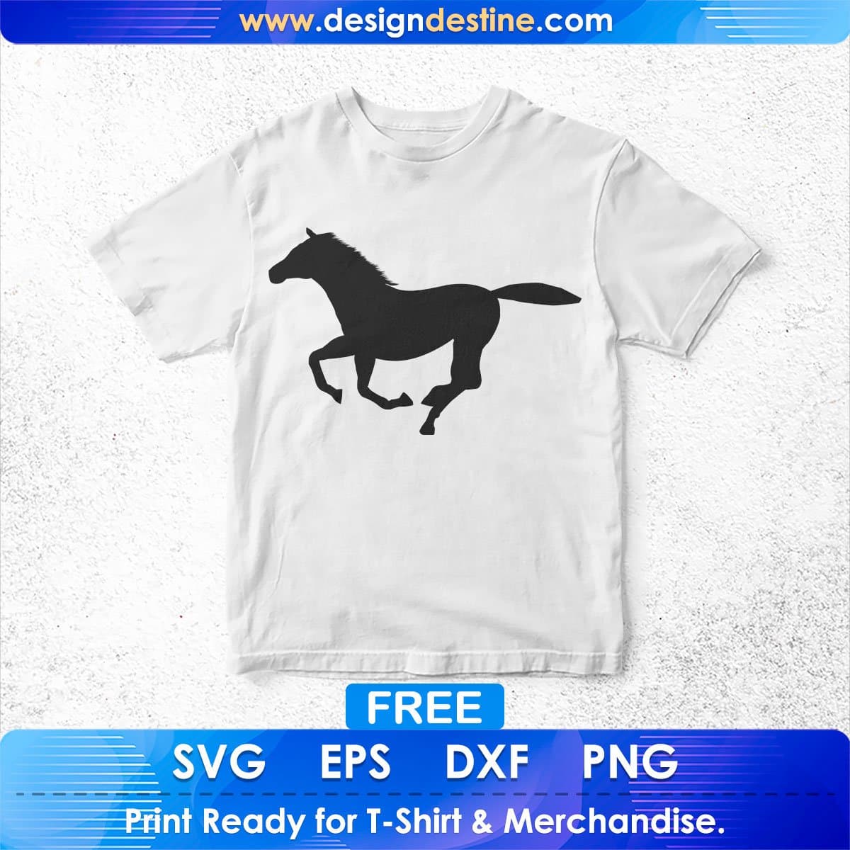 Free Running Baby Horse Silhouette Vector T shirt Design In Png Svg Cutting Printable Files