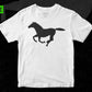 Free Running Baby Horse Silhouette Vector T shirt Design In Png Svg Cutting Printable Files