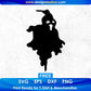 Free Spooky Halloween Ghost Silhouette Vector T shirt Design In Png Svg Cutting Printable Files