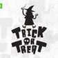 Free Trick or Treat Halloween Scary T shirt Design In Png Svg Cutting Printable Files