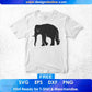 Free Weak Hungary Elephant Silhouette Vector T shirt Design In Png Svg Printable Files