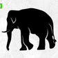 Free Weak Hungary Elephant Silhouette Vector T shirt Design In Png Svg Printable Files