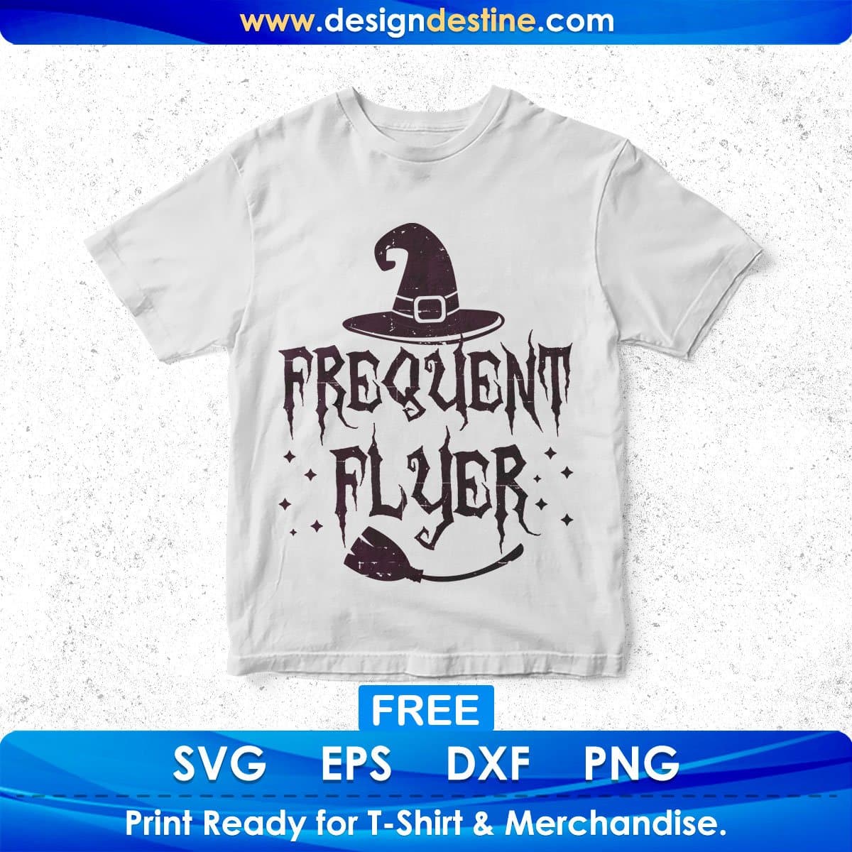 Frequent Flyer Scary Halloween T shirt Design In Png Svg Cutting Printable Files