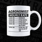 Funny Agronomist Hourly Rate Editable Vector T-shirt Design in Ai Svg Files
