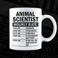 Funny Animal Scientist Hourly Rate Editable Vector T-shirt Design in Ai Svg Files