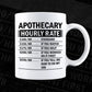 Funny Apothecary Hourly Rate Editable Vector T-shirt Design in Ai Svg Files