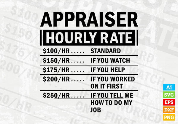 products/funny-appraiser-hourly-rate-editable-vector-t-shirt-design-in-ai-svg-files-391.jpg