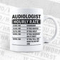 Funny Audiologist Hourly Rate Editable Vector T-shirt Design in Ai Svg Files