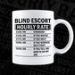 Funny Blind Escort Hourly Rate Editable Vector T-shirt Design in Ai Svg Files