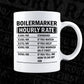 Funny Boilermaker Hourly Rate Editable Vector T-shirt Design in Ai Svg Files
