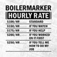 Funny Boilermaker Hourly Rate Editable Vector T-shirt Design in Ai Svg Files