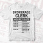 Funny Brokerage Clerk Hourly Rate Editable Vector T-shirt Design in Ai Svg Files